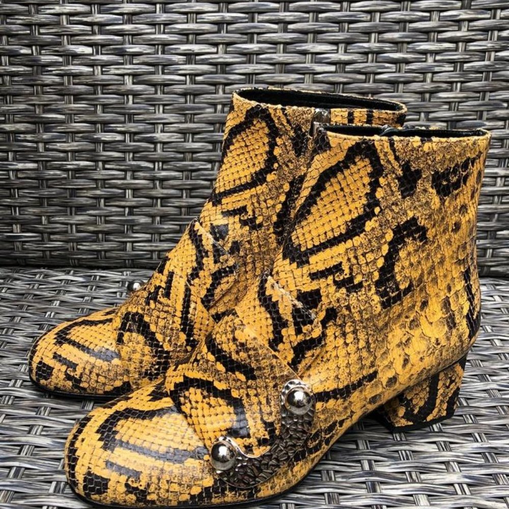 Proenza Schouler Python Leather Loafer Ankle Boot… - image 3